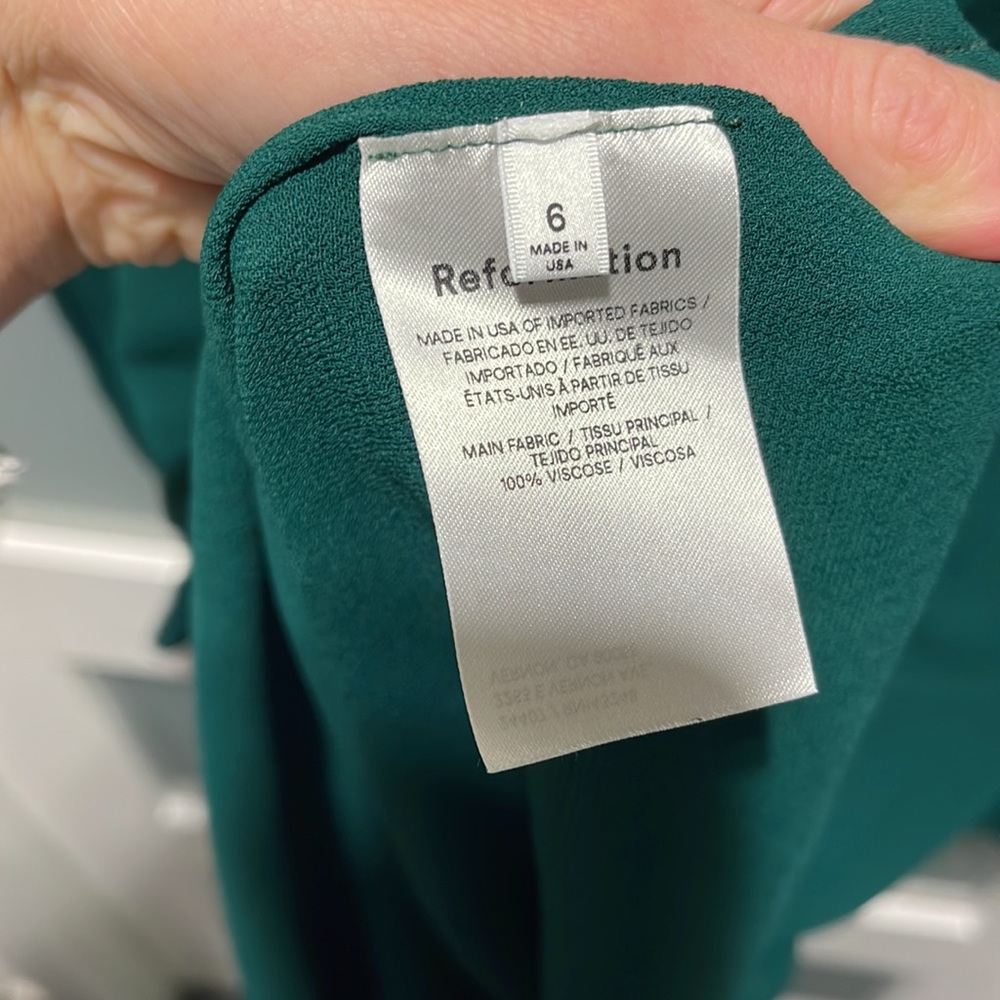Reformation Archie green dress - Picture 7 of 8